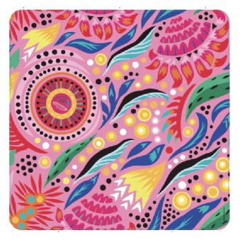 Telo Mare Square Mosaico Rosa