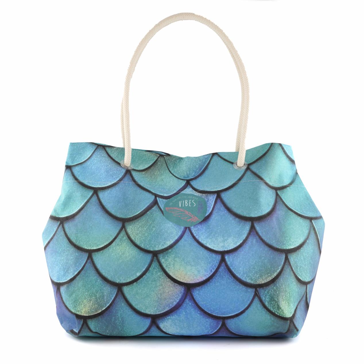 Borsa Mare Medium Squame Verdi