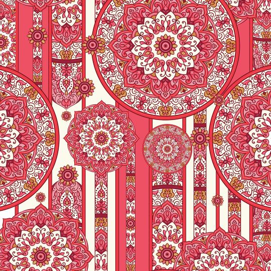 Telo Mare Mosaico Red Particolare