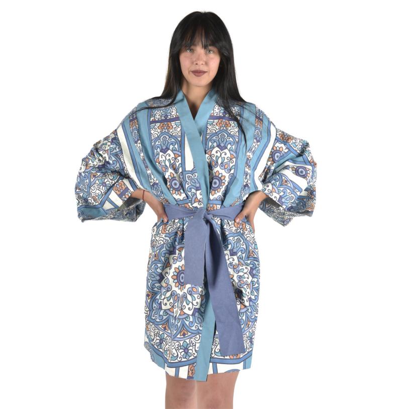 Kimono Mosaico Azul