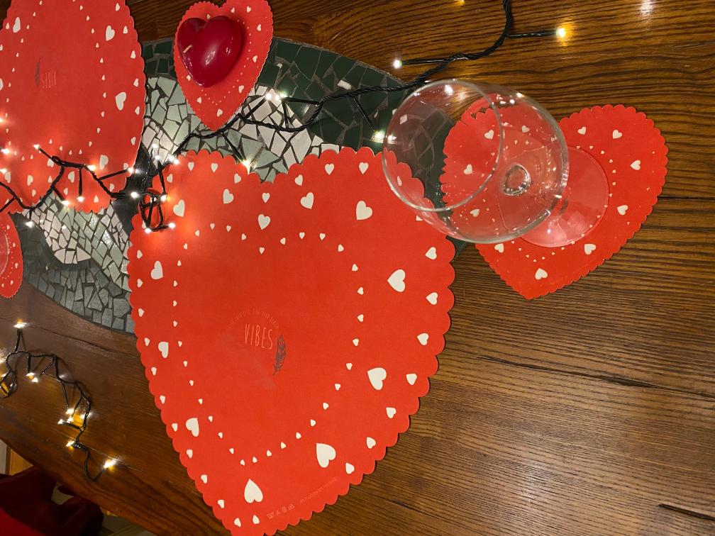 SottoPiatto e SottoBicchiere Cuore