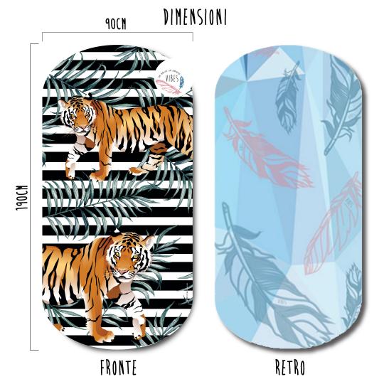 Telo mare Tigre fronte e retro