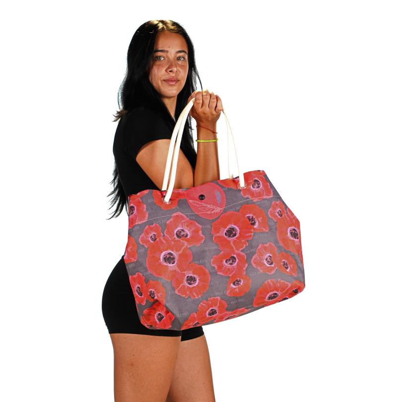 Beach Bag Medium Papaveri