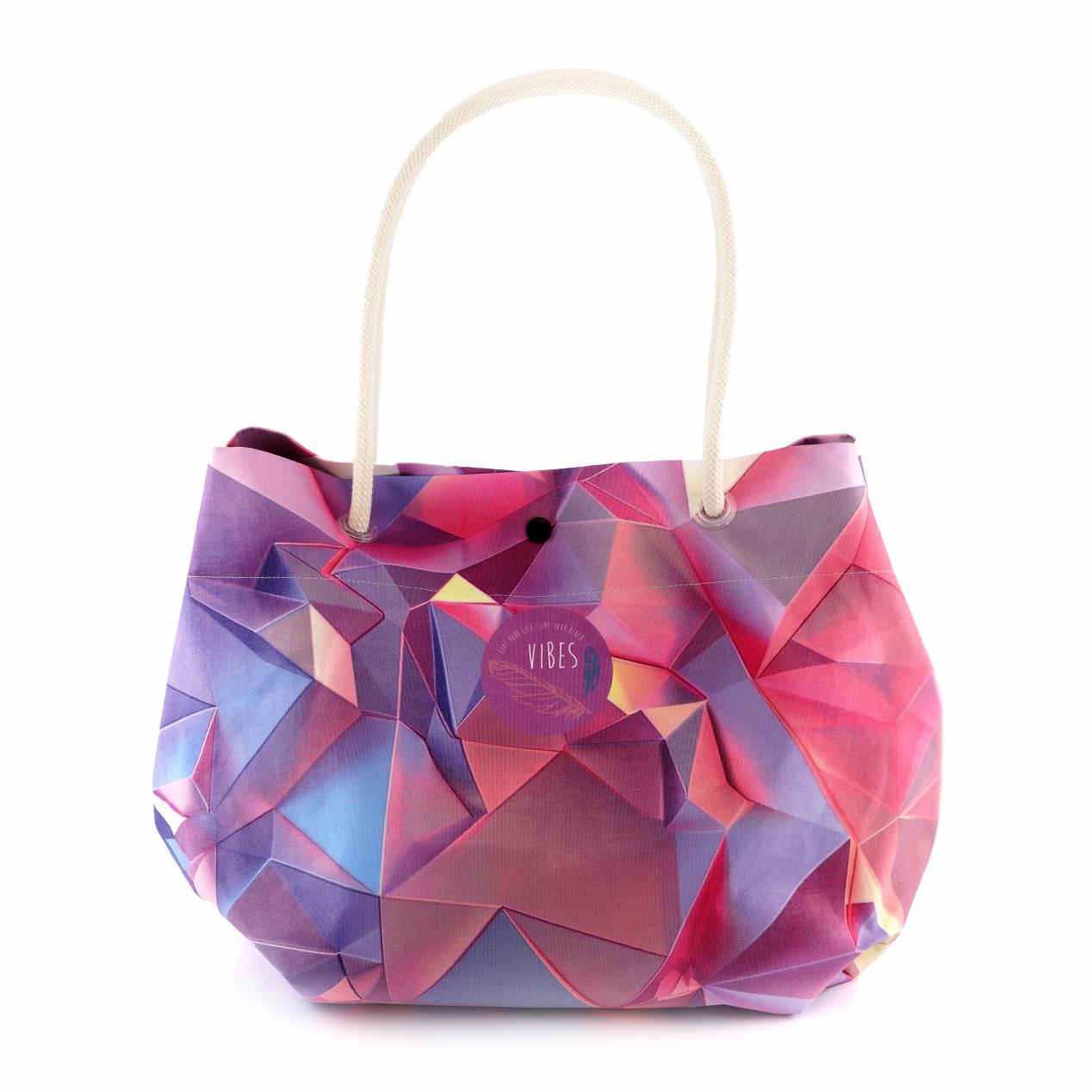 Borsa Mare Medium Crystal Rosa
