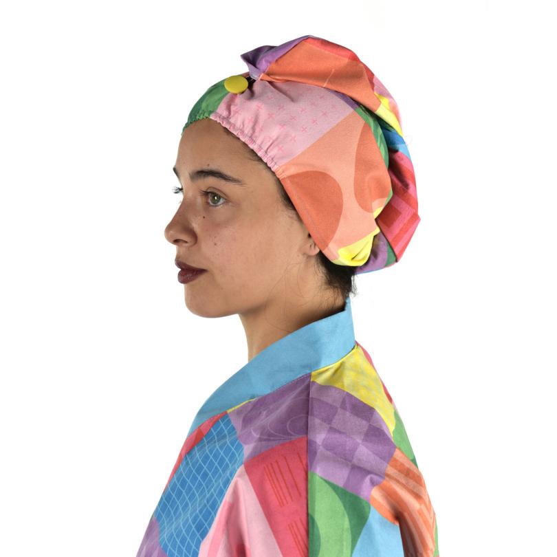 Kimono Geometrico Colors Cap