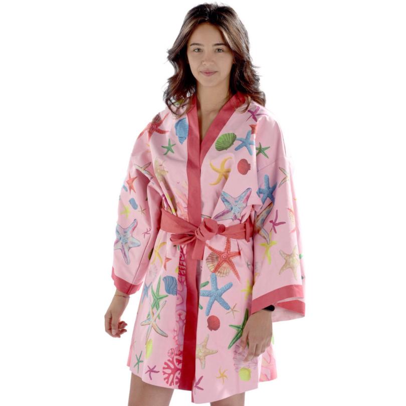 Kimono Stella Marina Rosa Fronte