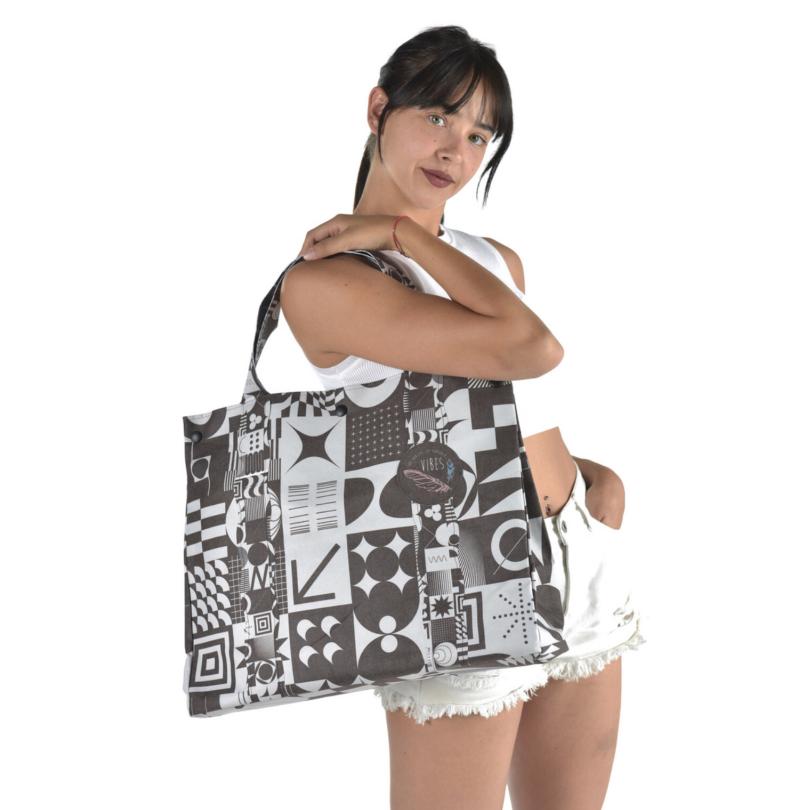 Tote Bag Geometrico Black & White