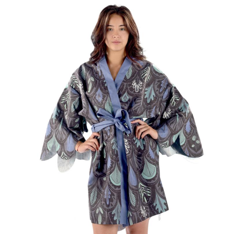 Kimono Peacock Blue 