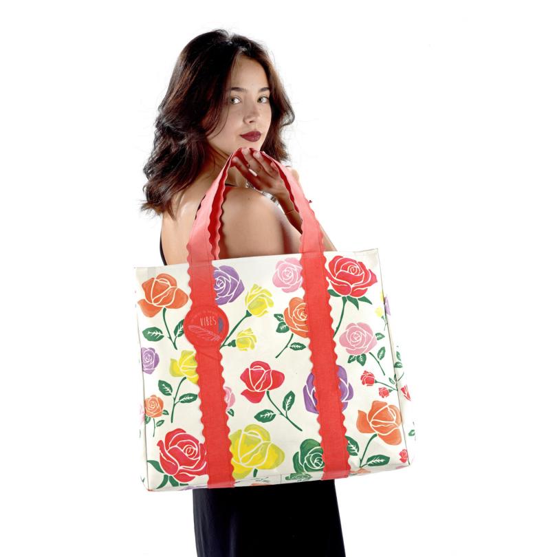 Tote Bag Rose Old