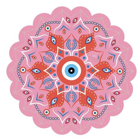 Telo Mare Round Mandala Rosa