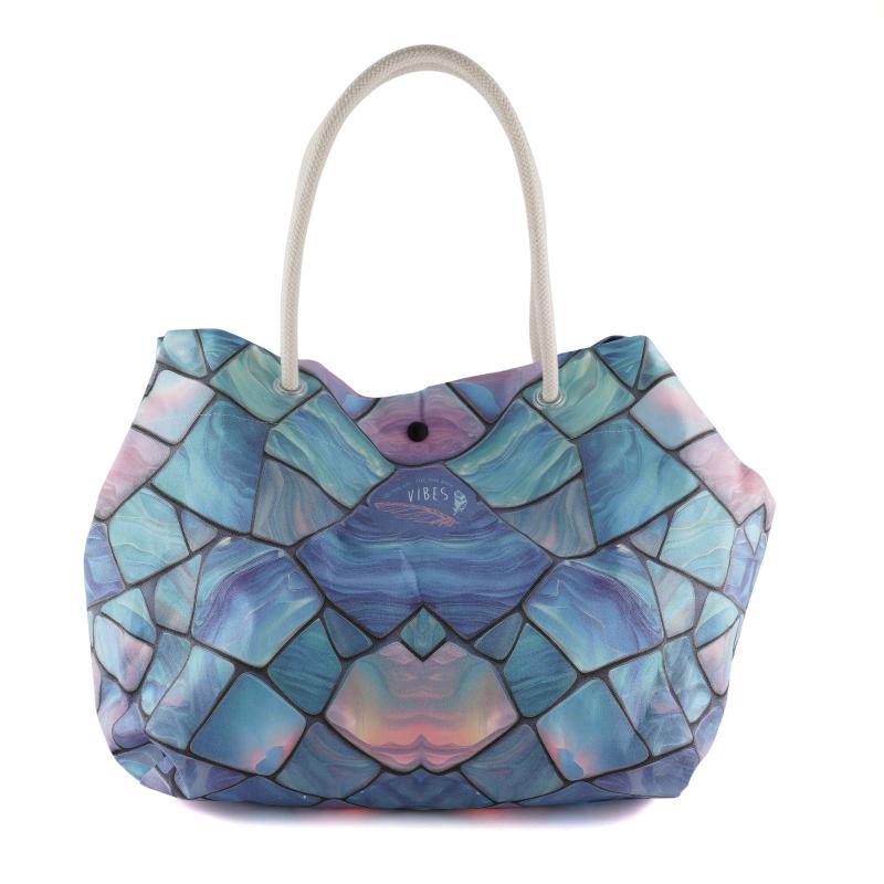 Beach Bag Medium Specchi Azzurri