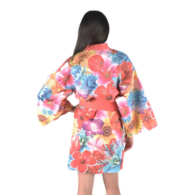 Kimono Flowers Retro