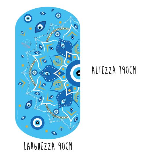 Telo Mare Mandala Azzurro