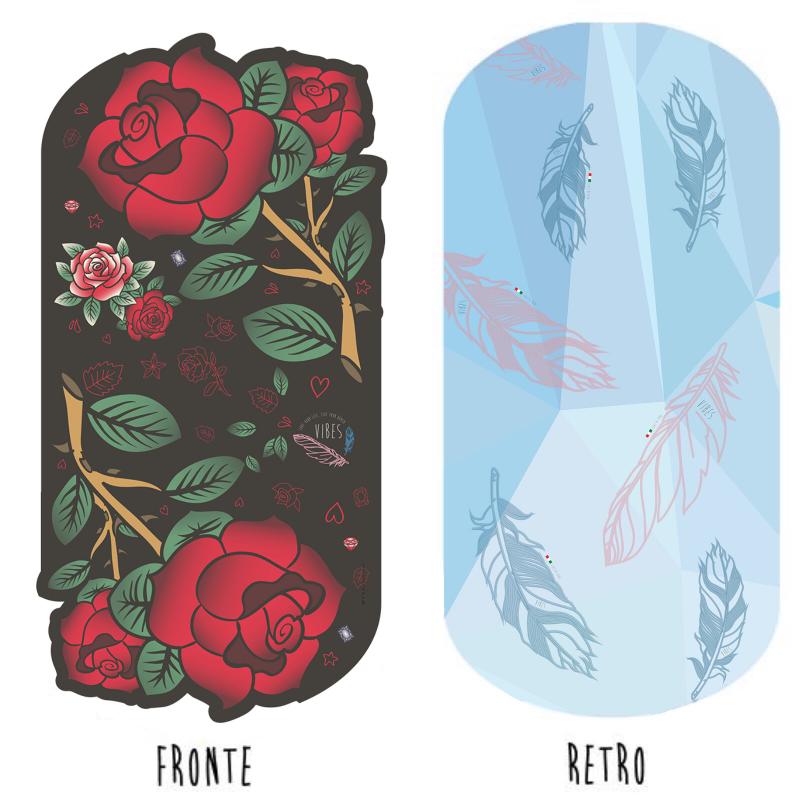 Telo Mare Roses Fronte e Retro