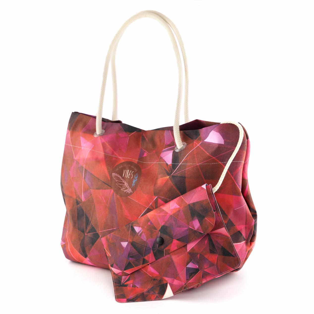Borsa Mare Crystal Red con Pochette