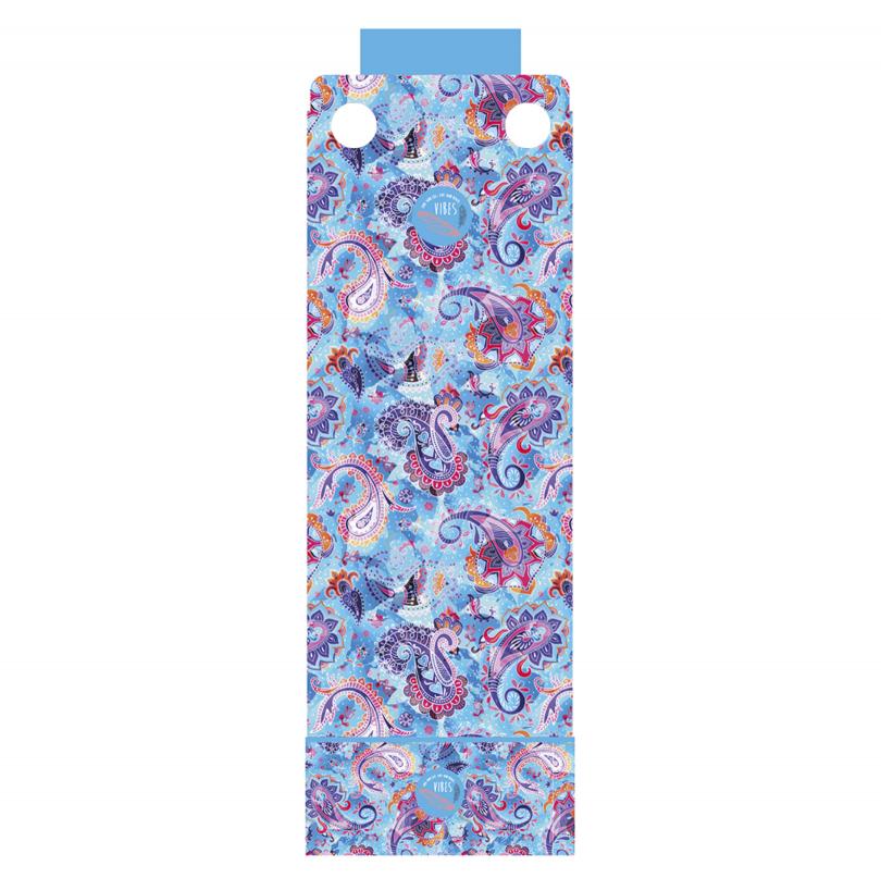 Telo Mare No-Wind Paisley Azzurro