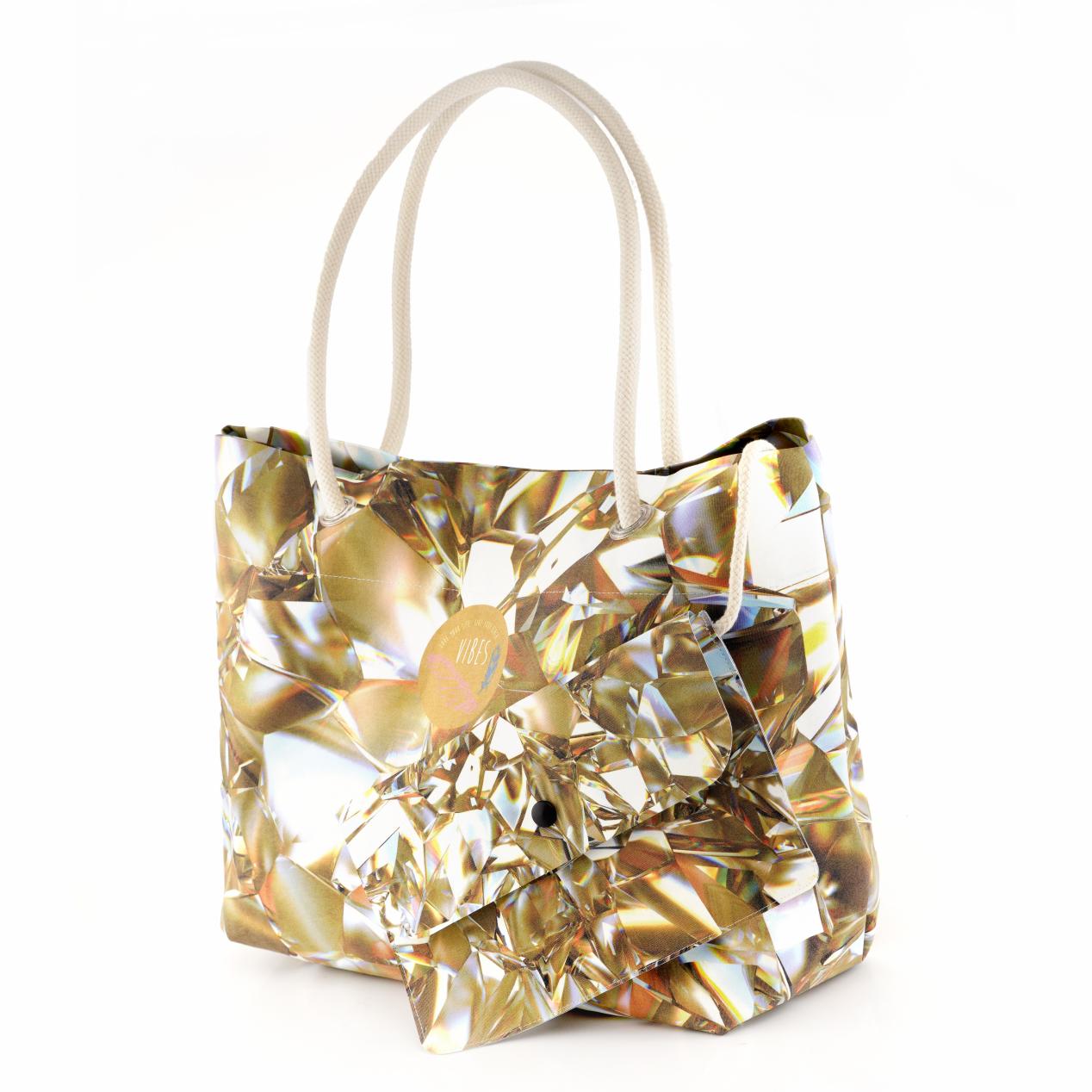 Pochette   Borsa Mare Medium Crystal Gold