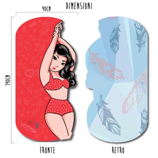 Pin Up Telo Mare Fronte   Retro
