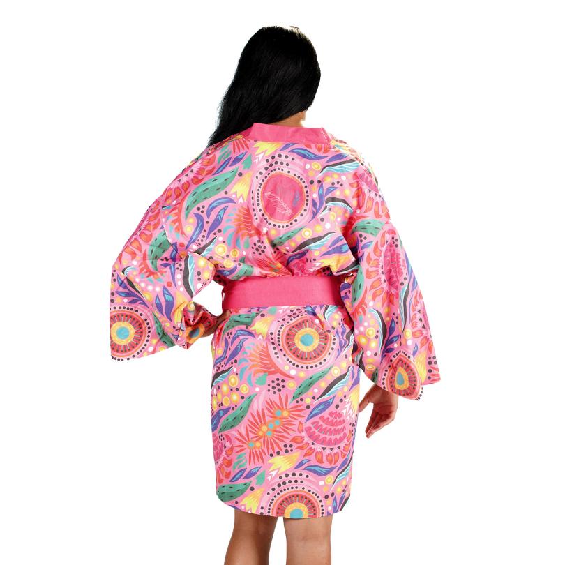 Kimono Mosaiso Rosa retro