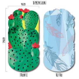 Telo Mare Cactus fronte e retro