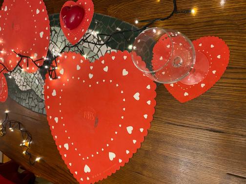 SottoPiatto e SottoBicchiere Cuore