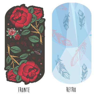 Telo Mare Roses Fronte e Retro