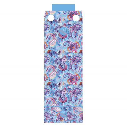 Telo Mare No-wind Paisley Azzurro