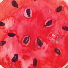 Telo Mare Round Watermelon Particolare