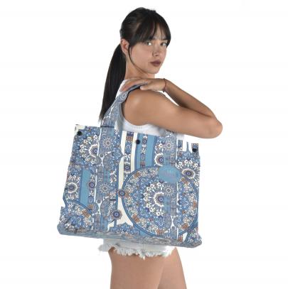 Tote Bag Mosaico Azul